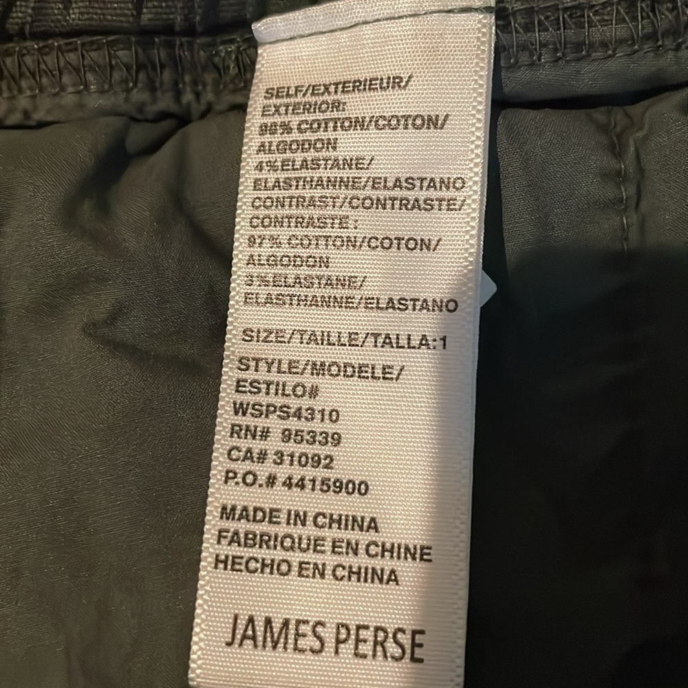 NWOT WOMENS James Perse shorts. Drawstring waist. Size 1 (small) - Picture 6 of 7